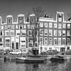 Canal living in Amsterdam in black and white by STUDIO VAN DE VEN & CO