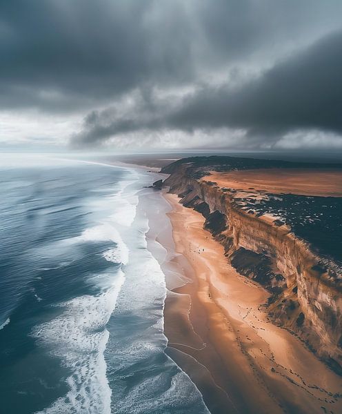 Portugals Küstenpanorama von fernlichtsicht