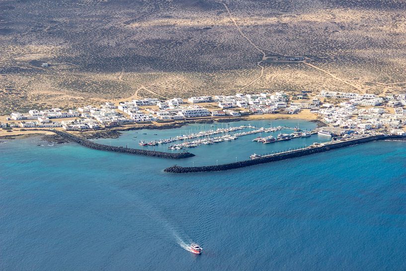 Vue panoramique depuis le mirador del Rio sur l'île de Lanzarote par Reiner Conrad