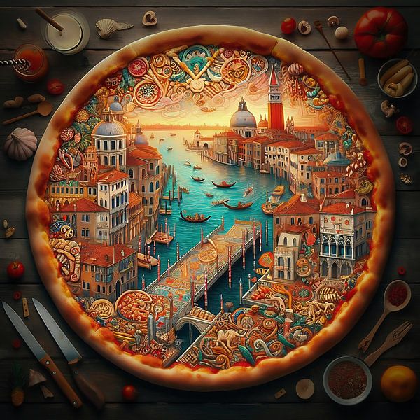 Kulturpizza Italien von Digital Art Nederland