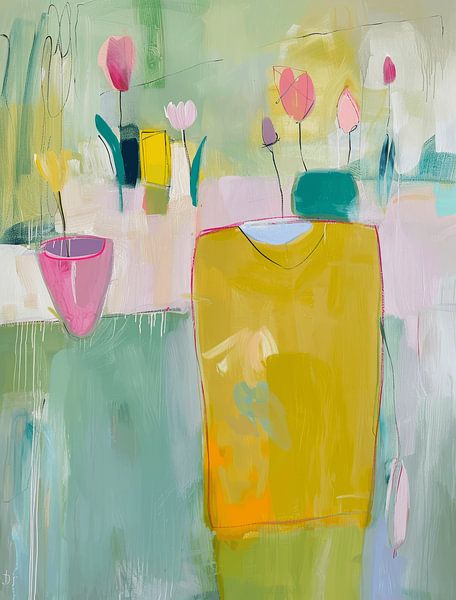 Colourful, modern and abstract still life by Studio Allee