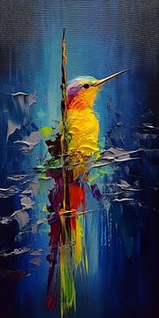 Kolibrie Schilderij van Preet Lambon