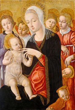 Matteo di Giovanni. Madonna met Kind en Engelen