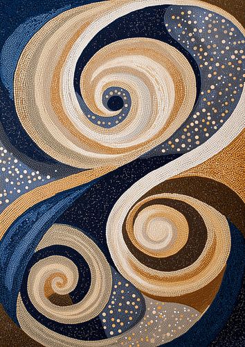 Mosaic in earth tones