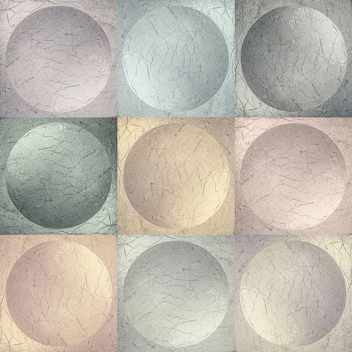 Ballen in pastelkleur Minimalisme. Modern Abstract. 1