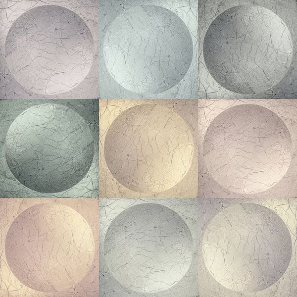 Balls in pastel colour Minimalism. Modern Abstract. 1 by Alie Ekkelenkamp