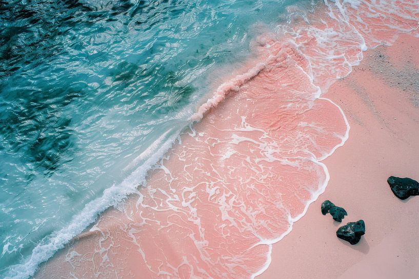 Pastel-coloured dream beach by Poster Art Shop