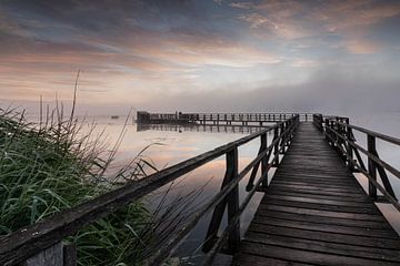 Sonnenaufgang am Federsee von Julia Schellig