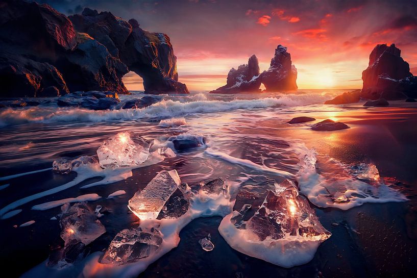 Ice beach von Silvio Schoisswohl