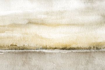 Extensive brown landscape without trees by Claudia Gründler