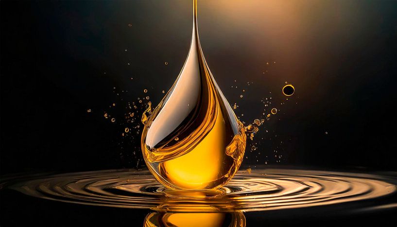 Drops in the water by Mustafa Kurnaz