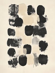 Noir Beige Abstrait