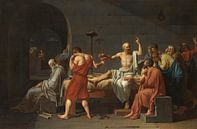  Der Tod des Sokrates, Jacques-Louis David von Meisterhafte Meister Miniaturansicht