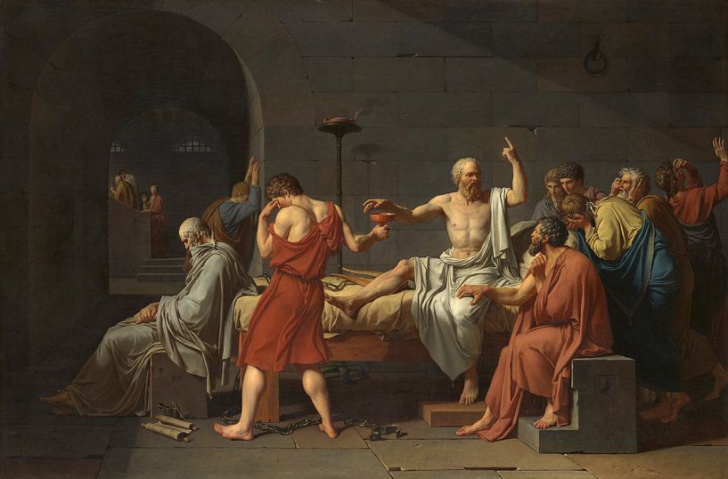  Der Tod des Sokrates, Jacques-Louis David von Meisterhafte Meister