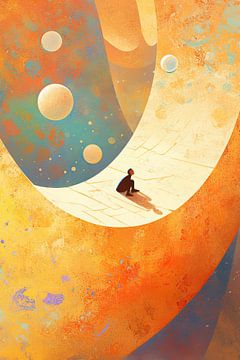 Kosmisch Schilderij | Cosmic Solitude Path van ARTEO Schilderijen