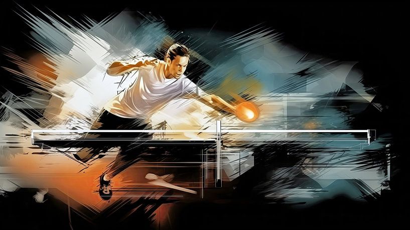 Tafeltennis dynamiek van Frank Heinz
