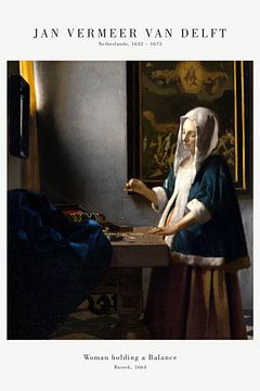 Jan Vermeer - Une femme tenant une balance
