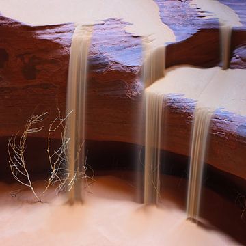 Sandfalls in Upper Antelope Canyon, Page, Arizona