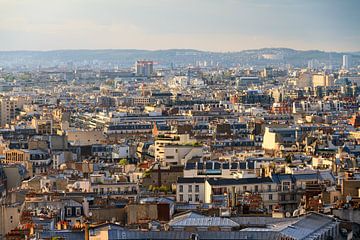 Uitzicht over Parijs zonder monumenten