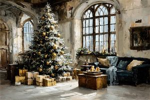 Weihnachtsbaum | Weihnachtsbaum Gold