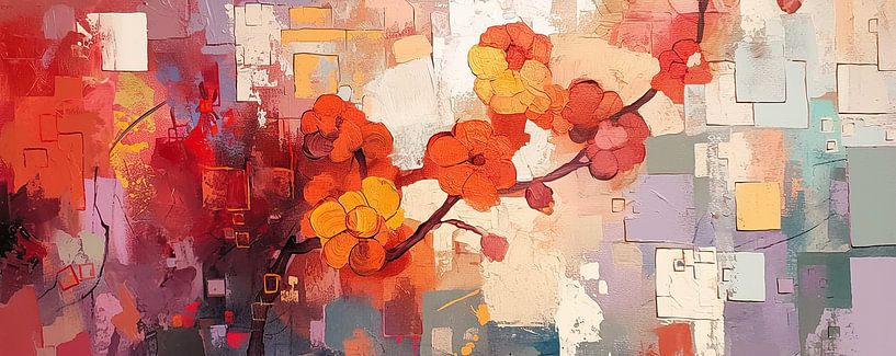 Modern minimalist Flower by Abstract Painting