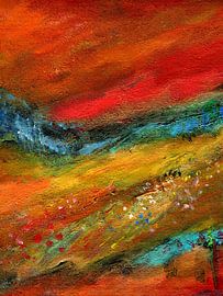 Meadow in front of the hill1 by Claudia Gründler