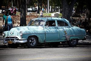 Taxi Oldtimer Cubain sur Karel Ham
