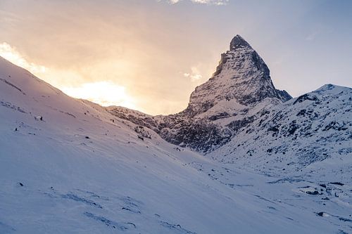 Matterhorn an einem Winterabend