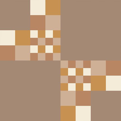 Retro Schaakbord Fantasie Pixel