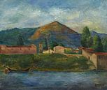 Achille Lega,Aan de rivier de Arno van finemasterpiece thumbnail