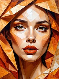 Origami-gezicht van AidasignArt