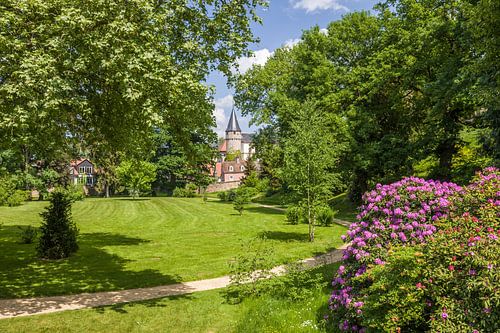 Hexenturm vom Schlosspark von Bad Homburg