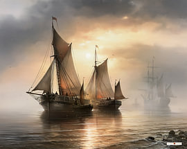 sailing ships / sailing boats by Gelissen Artworks