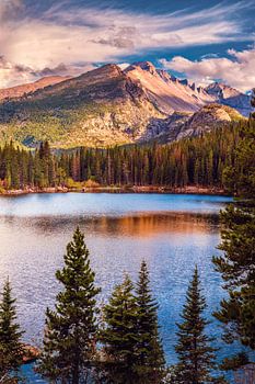 Colorado's Rocky Mountain National Park - Beeld van Longs Peak en Bear Lake, Landschapsfotografie Prints, Colorado Wall Art Home Decor