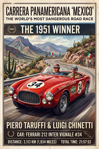 Carrera Panamericana 1951 sur Ted Decker