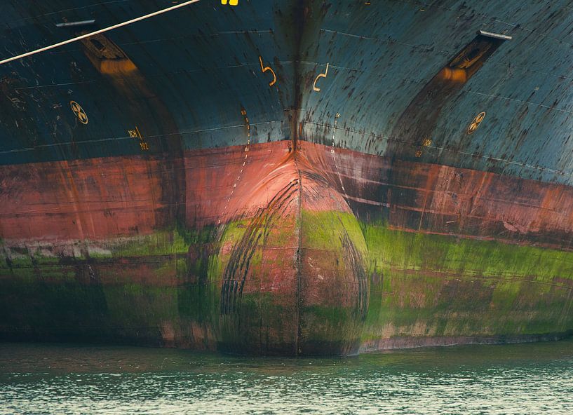 La proue du porte-conteneurs par scheepskijkerhavenfotografie