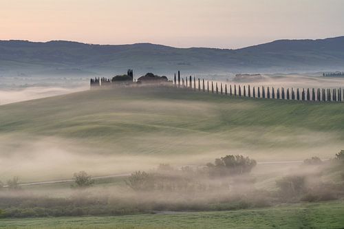 Toskana, Sonnenaufgang, Val d' Orcia