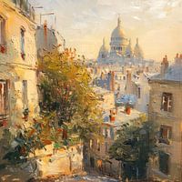 Les toits de Paris avec le Sacré-Cœur