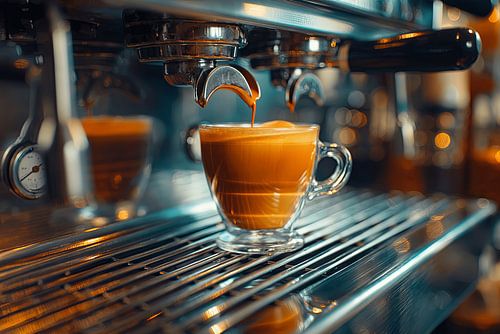 kop koffie of cappuccino drinken