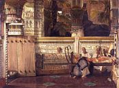 Eine ägyptische Witwe, Lawrence Alma Tadema von 1000 Schilderijen Miniaturansicht