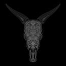 Bull Skull illustratie van Justin Sinner Photography ( Fotograaf op Texel) thumbnail