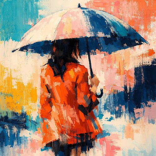 Promenade sous une pluie de couleurs