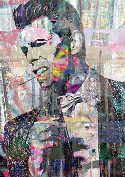 David Bowie pop art portrait von Stephen Chambers