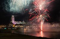 Fireworks show in Deventer, The Netherlands