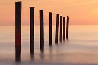 Sonnenuntergang an der niederländischen Küste