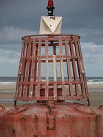 Rusty red buoy