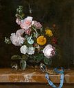 Nature morte à la fleur de vanitas, Willem van Aelst par Des maîtres magistraux Aperçu