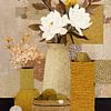 Bloemen Vaas | Beautiful Blooms with Earthy Touches van Blikvanger Schilderijen