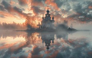 Kirche im mystischen Licht