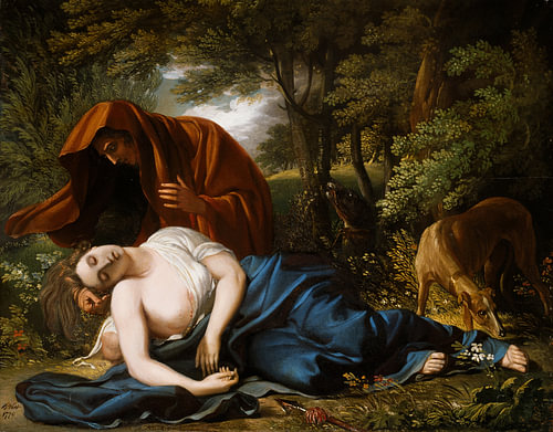 Benjamin West – Der Tod der Prokris – 1770, mythologisches Gemälde